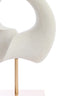 Ornament on base 34x18x43 cm VODICE cream+antique bronze
