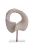 Ornament on base 34x18x43 cm VODICE taupe+dark bronze