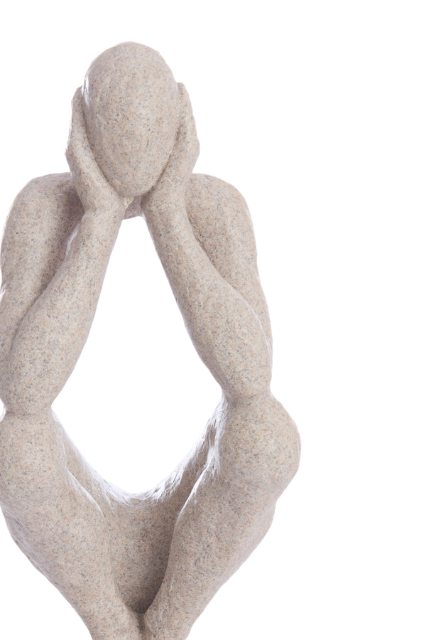 Ornament 15x13x40,5 cm LIVNO taupe