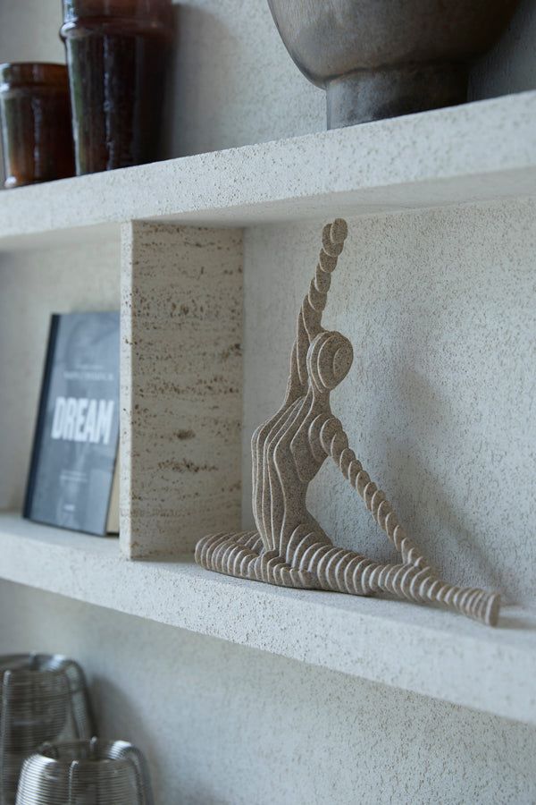 Ornament 30x6x24 cm ZENNE taupe