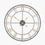 Antique Bronze & Gold Metal Round Wall Clock