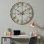 Antique Gold Metal Round Wall Clock