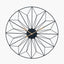 Black and Gold Metal Geo Design Round Wall Clock