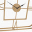 Gold Metal Square Wall Clock