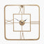 Gold Metal Square Wall Clock