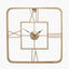 Gold Metal Square Wall Clock