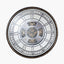 Antique Gold Wood & Mirror Round Working Cog Wall Clock