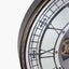 Antique Gold Wood & Mirror Round Working Cog Wall Clock