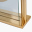 Gold Square Framed Standing Table Clock