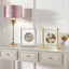 Gold Square Framed Standing Table Clock