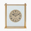 Gold Square Framed Standing Table Clock