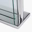 Silver Square Framed Standing Table Clock