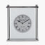 Silver Square Framed Standing Table Clock