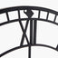 Black Metal Round Skeleton Wall Clock