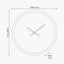 White and Silver Metal Working Cog Wall Clock