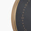 Black Face and Antique Brass Metal Wall Clock