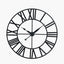 Black Metal Large Round Wall Clock