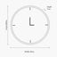 Ivory and Silver Wood Working Cog Wall Clock