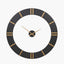 Black and Gold 2 Piece Open Wall Clock