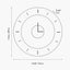 Mirror and Gold 2 Piece Open Wall Clock
