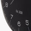 Black and Silver Dome Glass Wall Clock