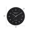 Black and Silver Dome Glass Wall Clock