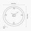 Newborough Burr Wood Effect Round Wall Clock
