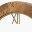 Newborough Burr Wood Effect Round Wall Clock