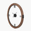 Vermont Light Walnut Wood Veneer Round Wall Clock