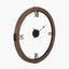 Vermont Light Walnut Wood Veneer Round Wall Clock