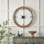 Vermont Light Walnut Wood Veneer Round Wall Clock