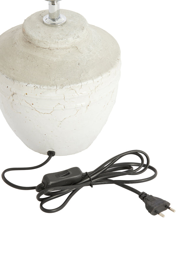 Lamp base 20x30 cm TOBA small antique white