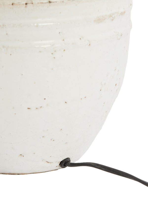 Lamp base 25x35 cm TOBA medium antique white