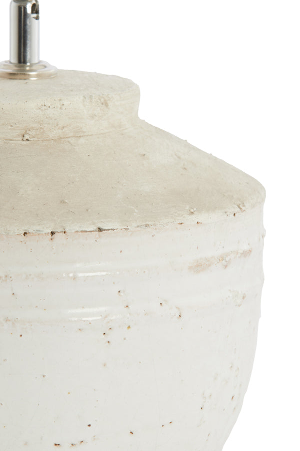 Lamp base 25x35 cm TOBA medium antique white