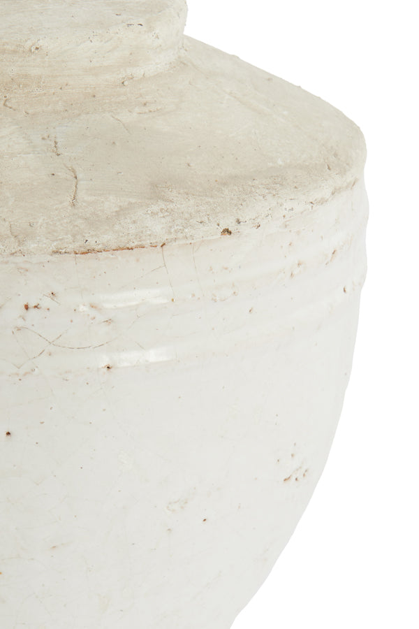 Lamp base 25x35 cm TOBA medium antique white
