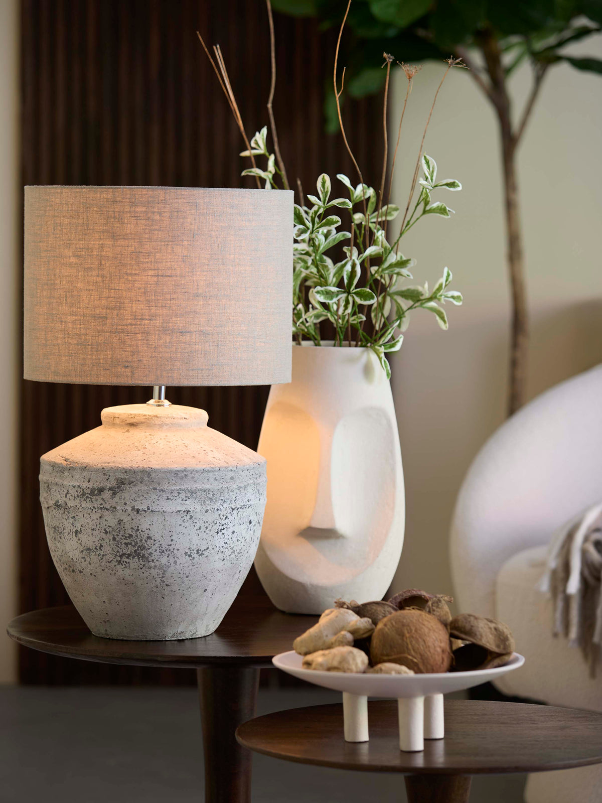 Lamp base 30x40 cm TOBA large antique grey