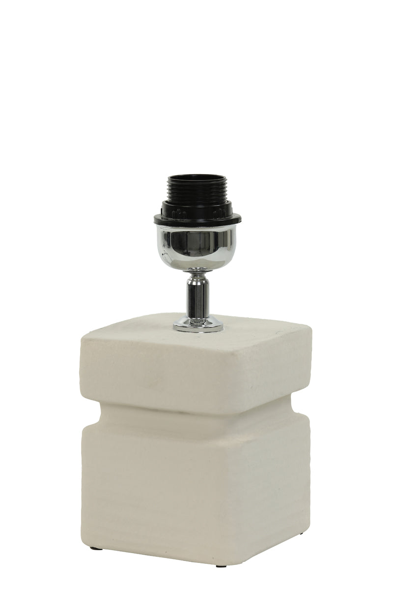 Lamp base 12,5x12,5x24,5 cm AMTA ceramics cream