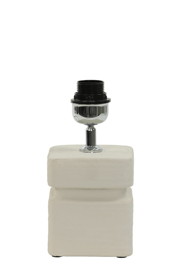 Lamp base 12,5x12,5x24,5 cm AMTA ceramics cream