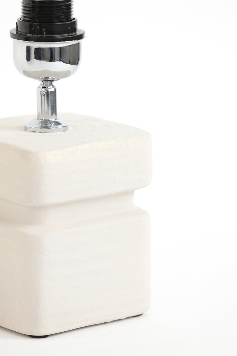 Lamp base 12,5x12,5x24,5 cm AMTA ceramics cream
