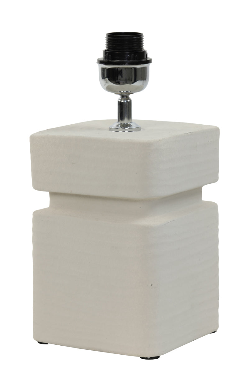 Lamp base 16x16x32 cm AMTA ceramics cream
