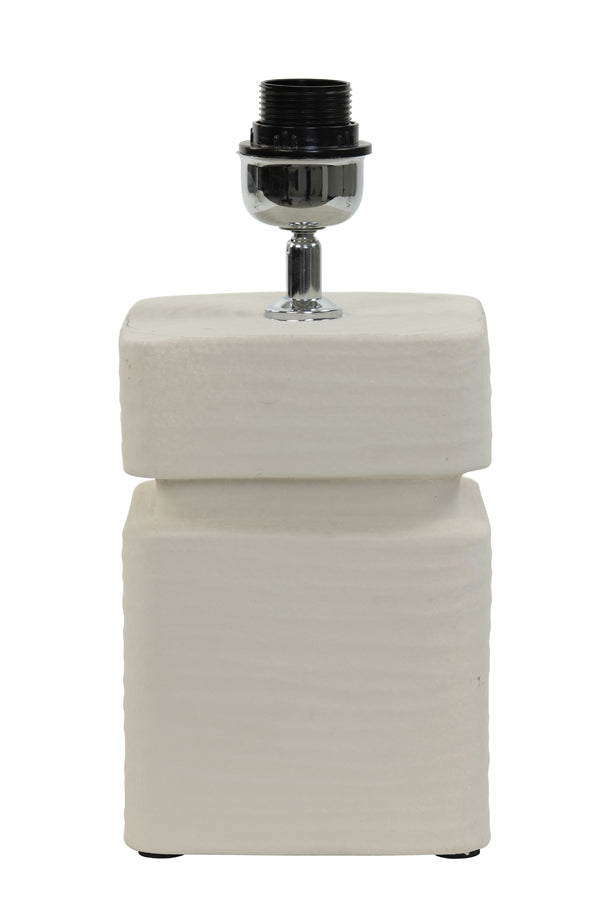 Lamp base 16x16x32 cm AMTA ceramics cream