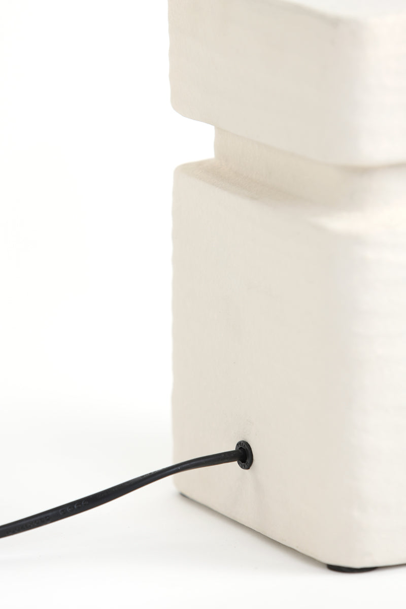 Lamp base 16x16x32 cm AMTA ceramics cream
