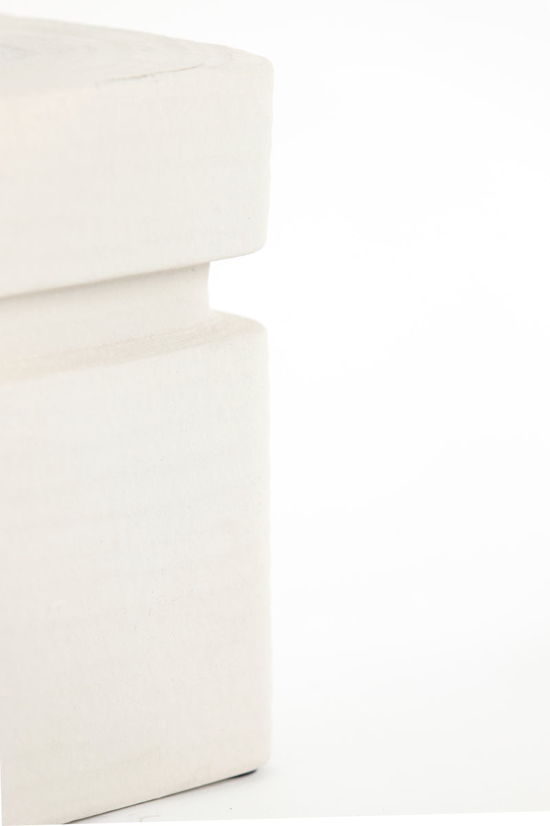 Lamp base 16x16x32 cm AMTA ceramics cream