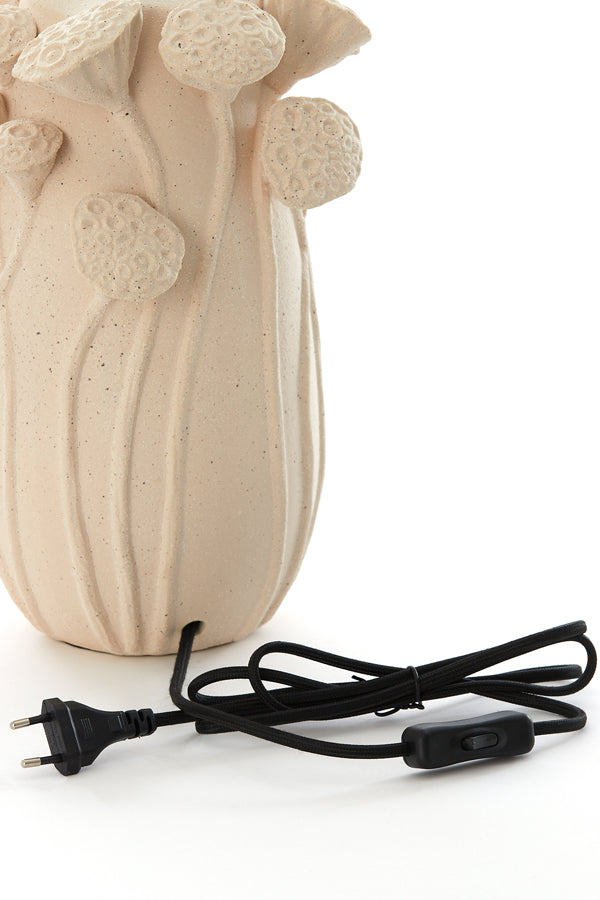 Lamp base 22,5x21x32 cm LAVCI ceramics matt cream