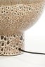 Lamp base 32x22 cm YASUR ceramics cream+black