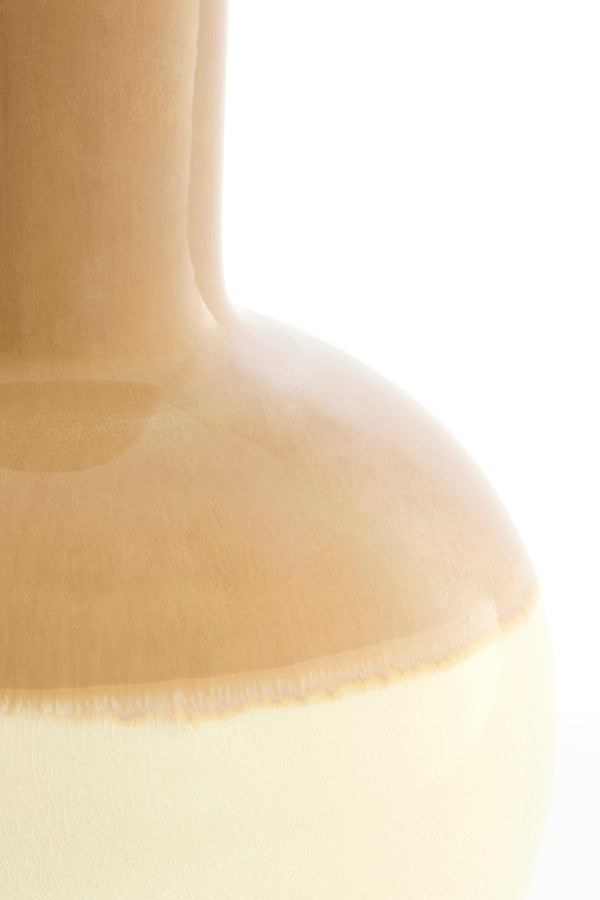Lamp base 28,5x52 cm ULLOA ceramics light brown+cream