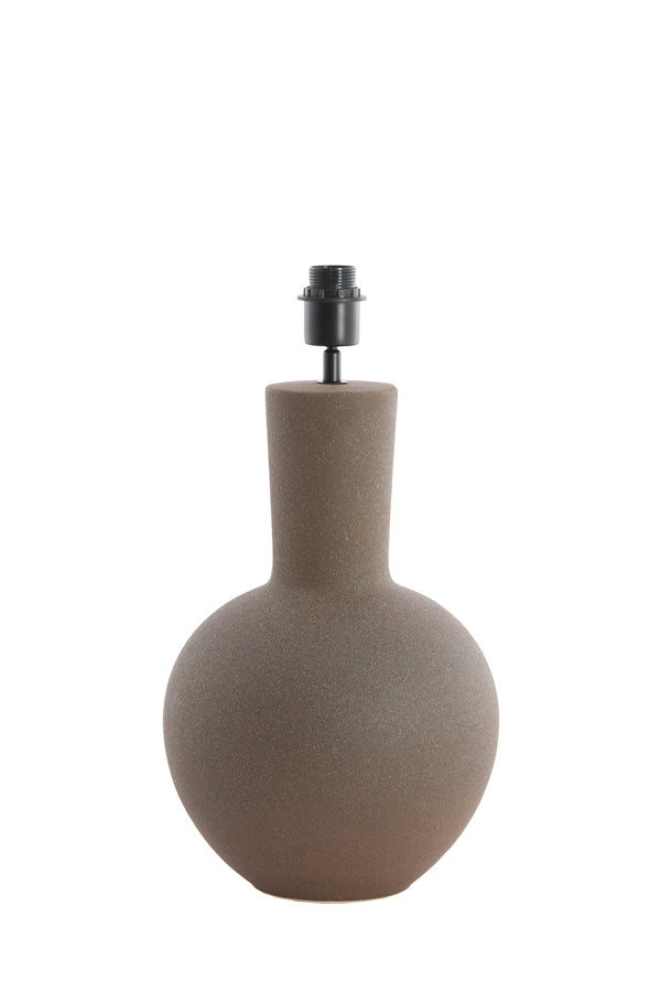 Lamp base 28,5x52 cm ULLOA ceramics matt dark brown