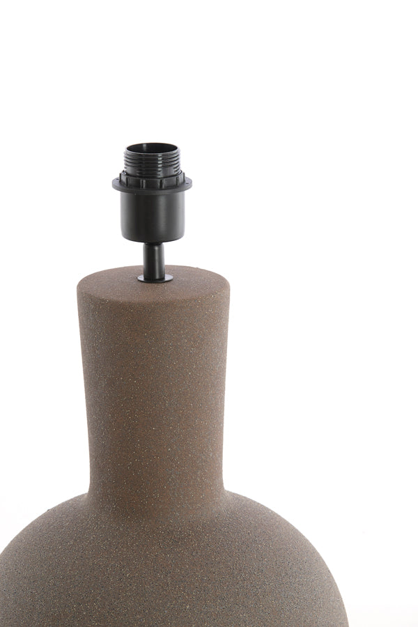 Lamp base 28,5x52 cm ULLOA ceramics matt dark brown