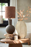 Lamp base 28,5x52 cm ULLOA ceramics matt dark brown