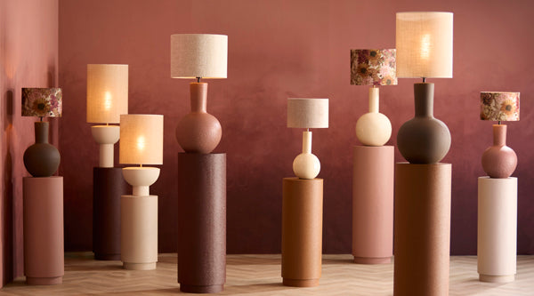Lamp base 28,5x52 cm ULLOA ceramics matt dark brown